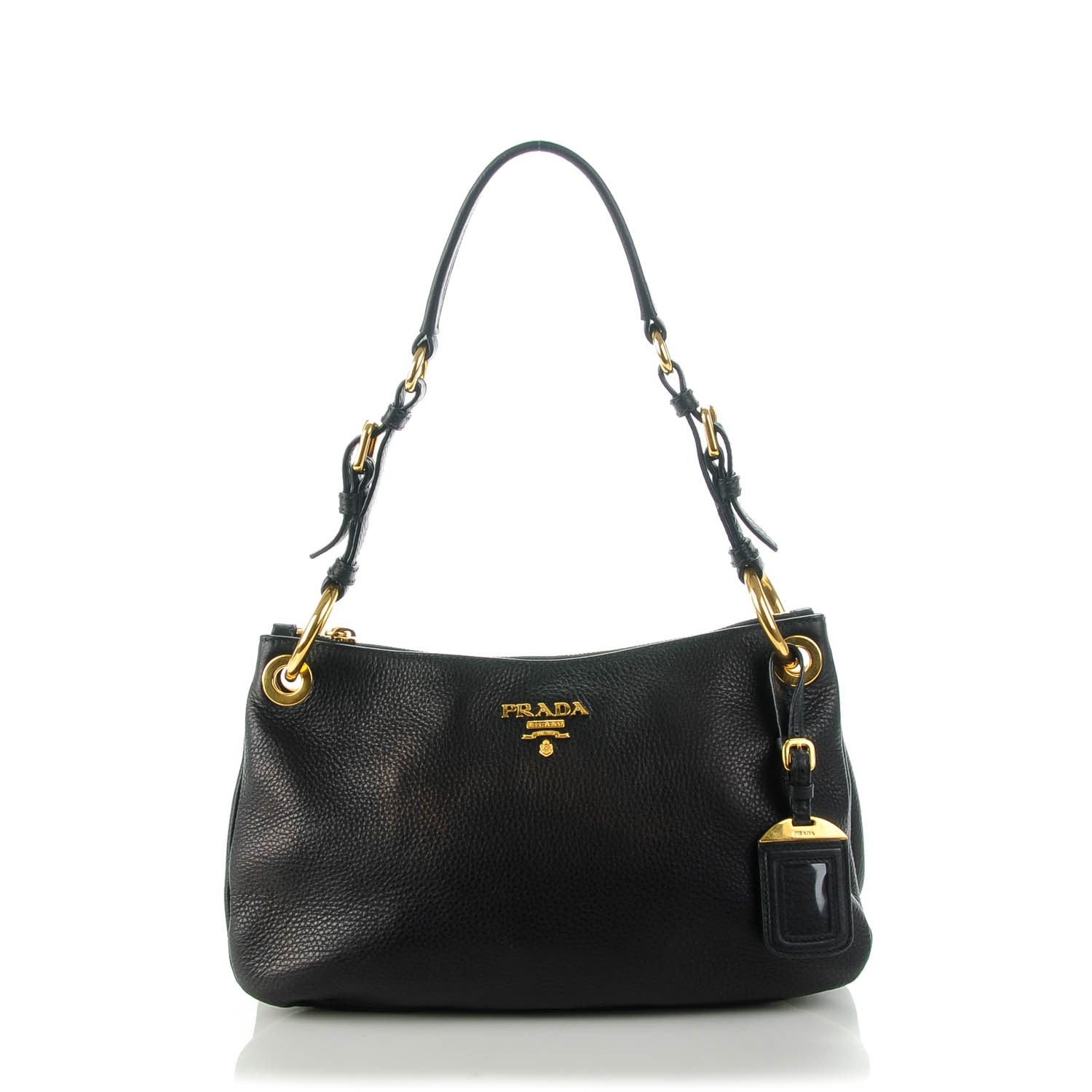 Prada Vitello Daino Shoulder Bag Nero Black 1 of 8