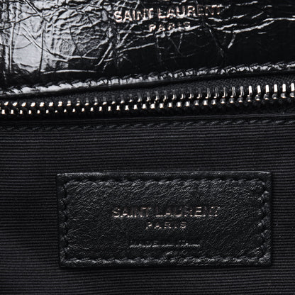 Saint Laurent Crinkled Calfskin Matelasse Monogram Medium Niki Chain Satchel Black 6 of 11