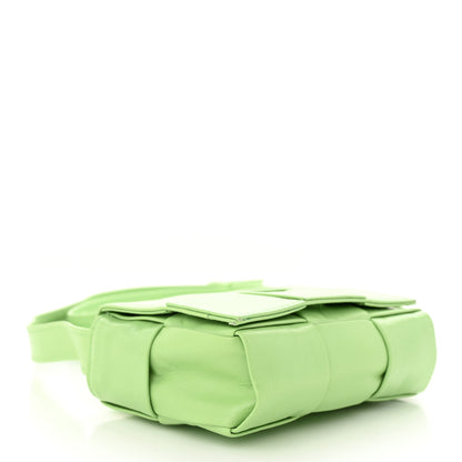 Bottega Veneta Paper Calfskin Maxi Intreccio Extra Mini Cassette Crossbody Bag Pistachio 4 of 10