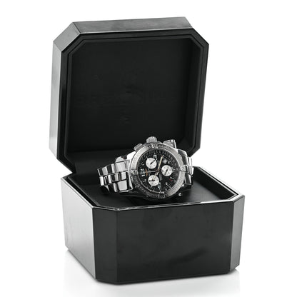 Breitling Stainless Steel 45mm Emergency Mission Chronograph Quartz Watch Black A73321 5 of 6
