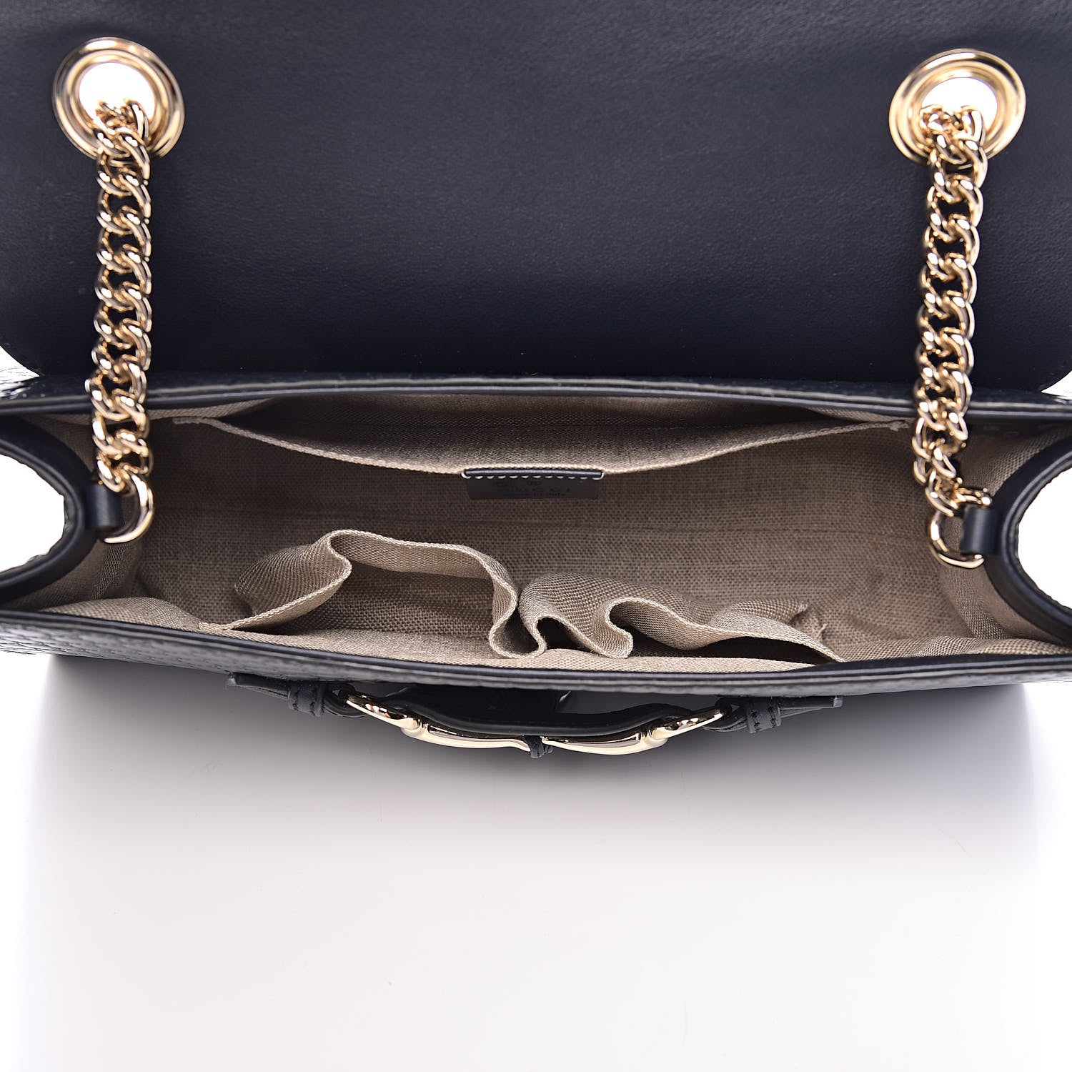 Gucci Soft Microguccissima Medium Emily Chain Shoulder Bag Blue 5 of 11