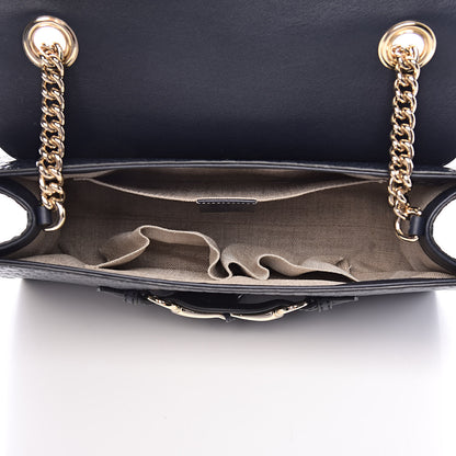 Gucci Soft Microguccissima Medium Emily Chain Shoulder Bag Blue 5 of 11