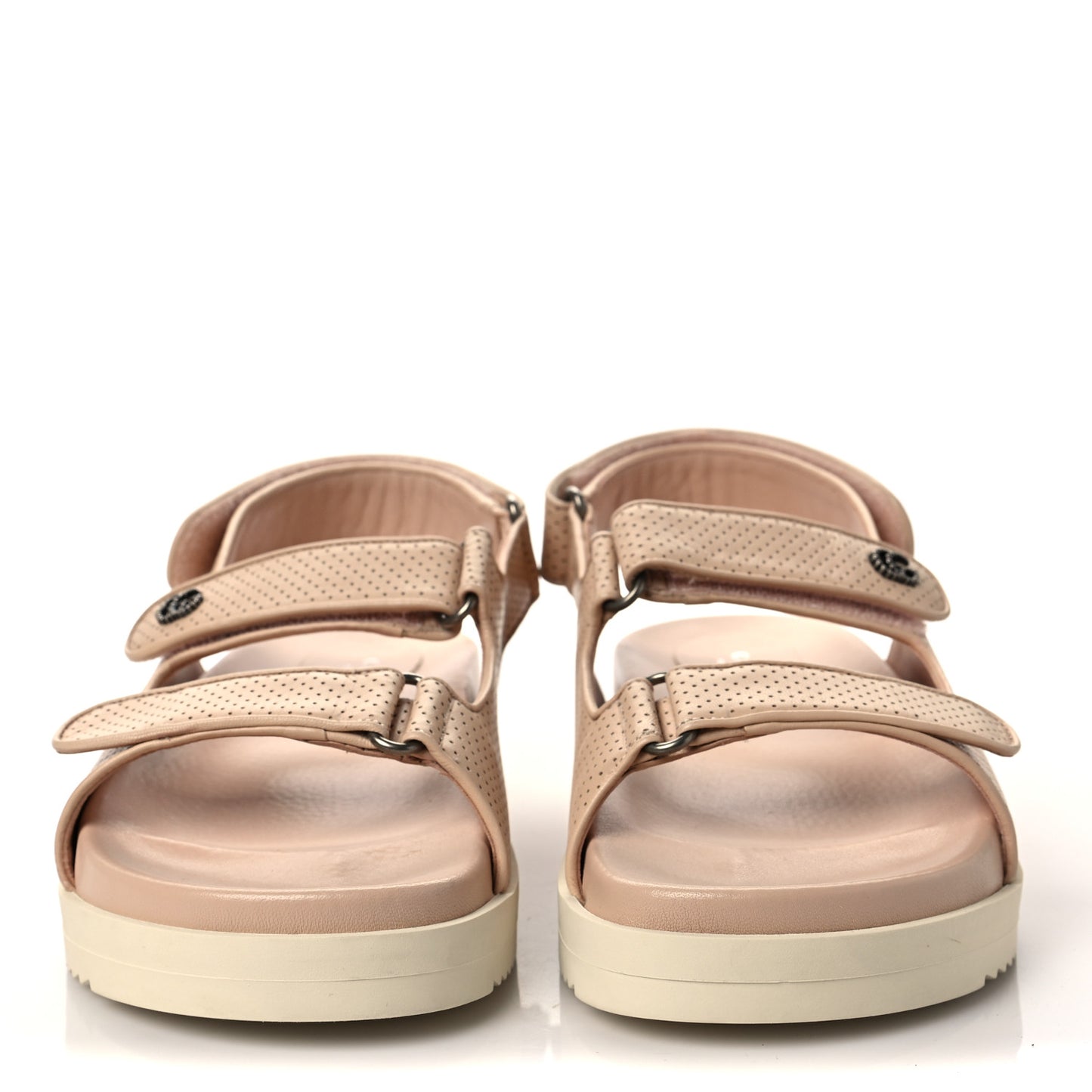 Malaga Kid Mini Double G Perforated Womens Dad Sandals 40 Skin Rose