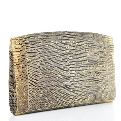 Nancy Gonzalez Lizard Clutch Beige 3 of 11