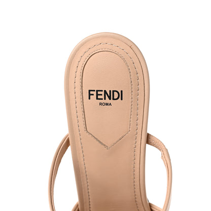Fendi Calfskin Fendi First 95mm Slide Sandals 38 Poudre 7 of 10