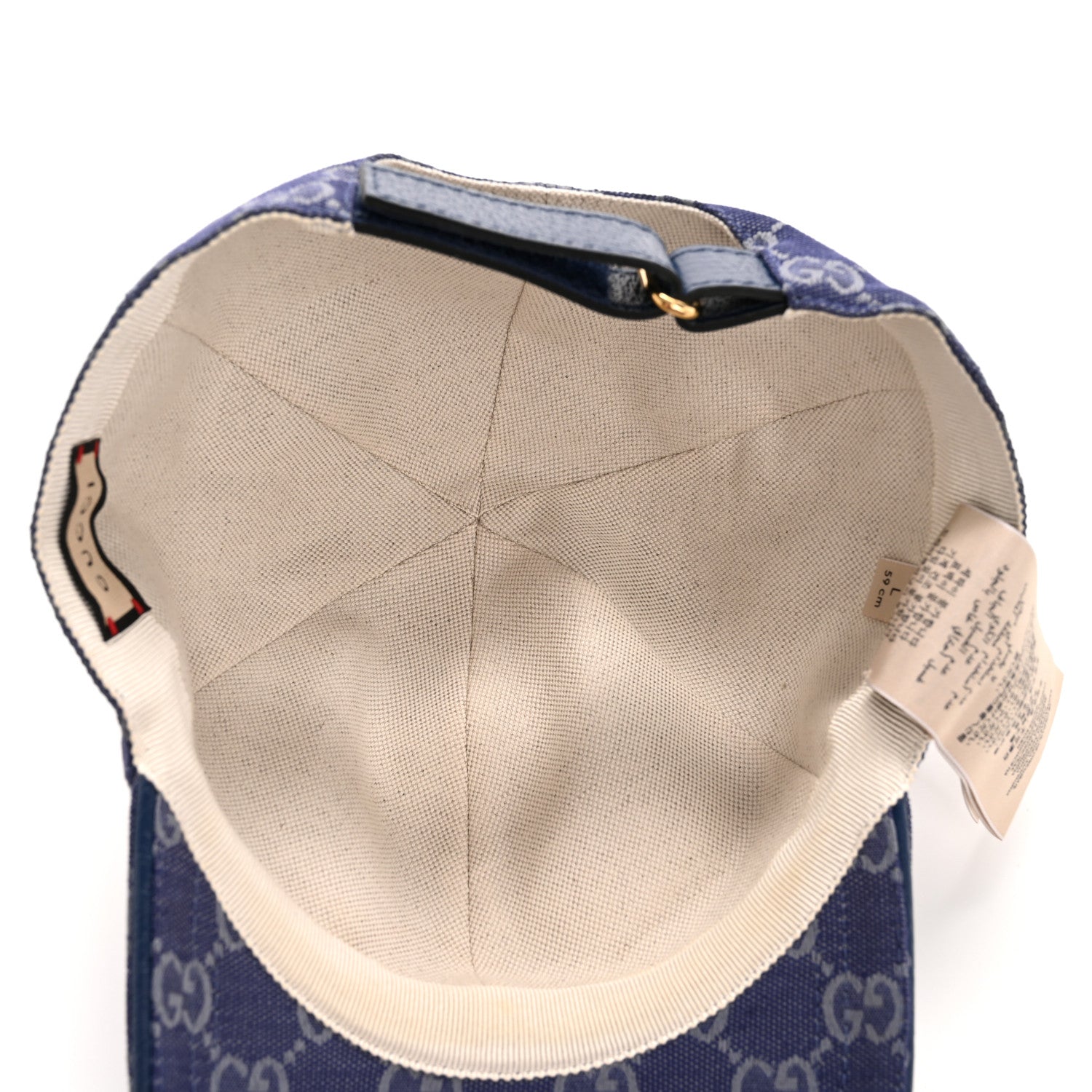 Gucci Monogram New GG Baseball Hat L Blue Grey 7 of 11