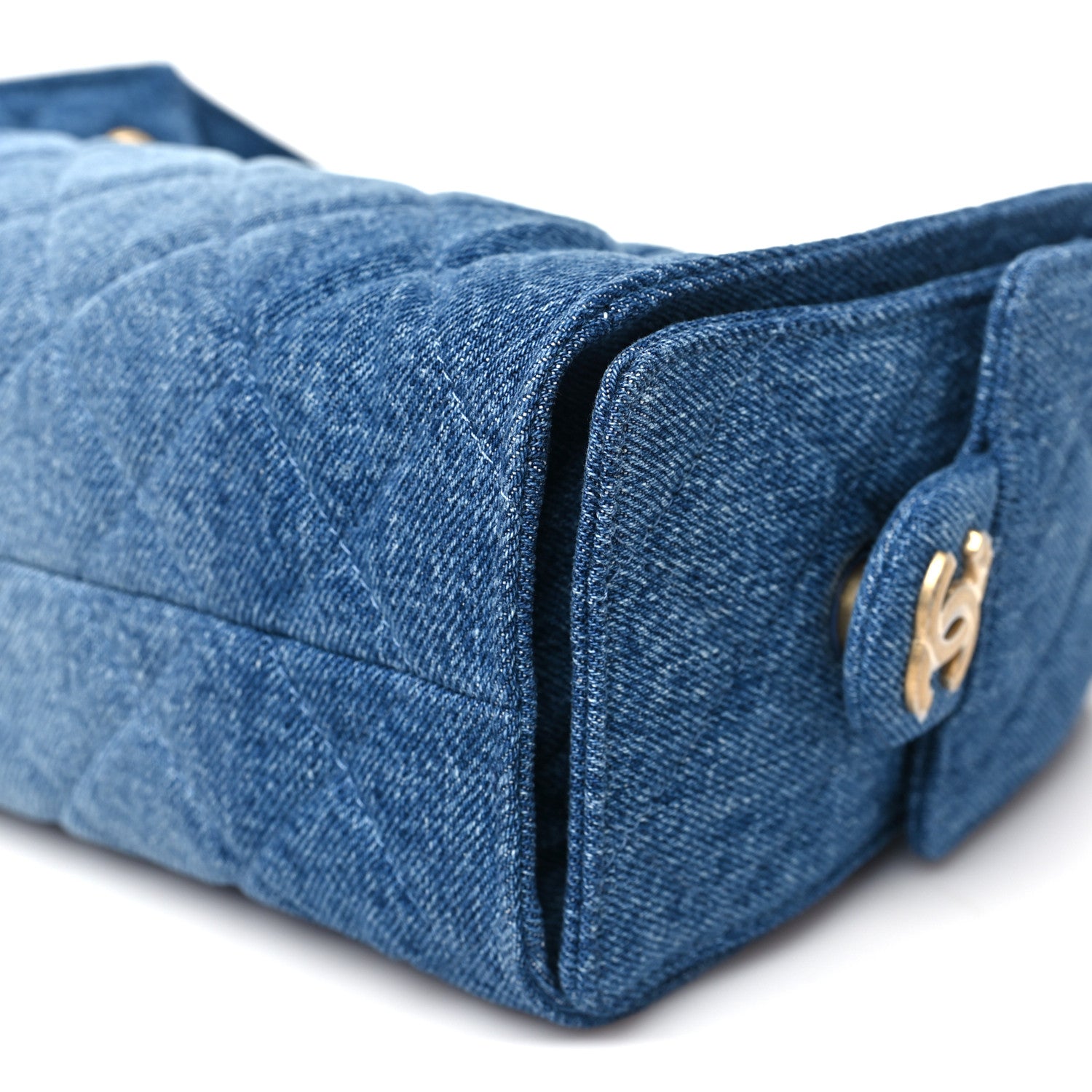 Chanel Washed Denim Quilted Mini Chanel 25 Handbag Blue 10 of 10
