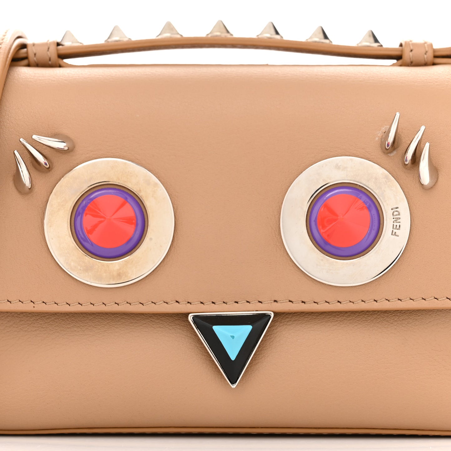 Vitello Dolce Hypnoteyes Micro Double Baguette Cuoio Bubblegum Multicolor
