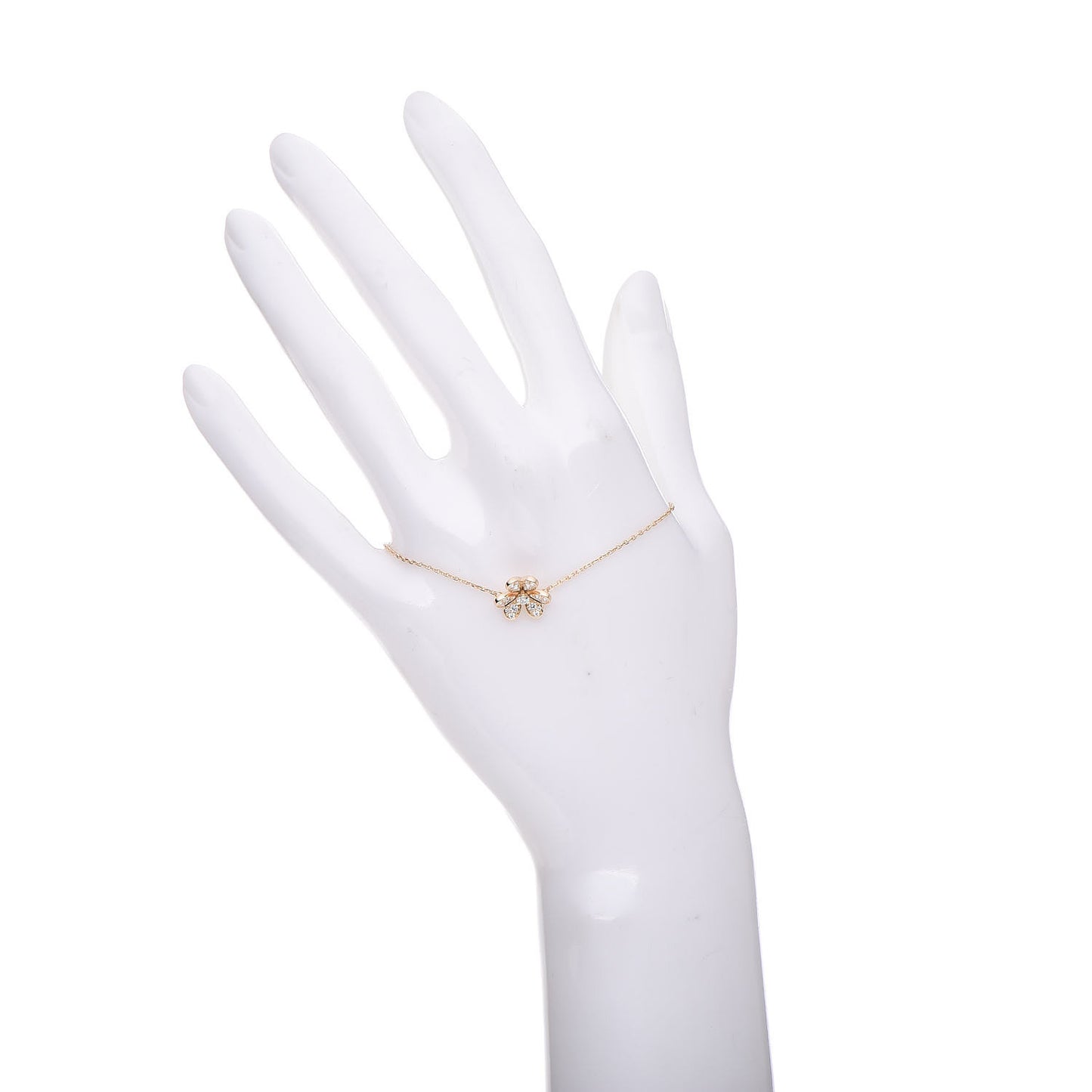 18K Yellow Gold Diamond Mini Frivole Pave Bracelet