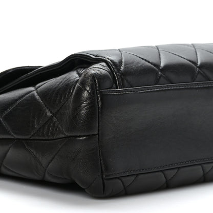 Chanel Lambskin Quilted Flap Shoulder Bag Black 7 of 8