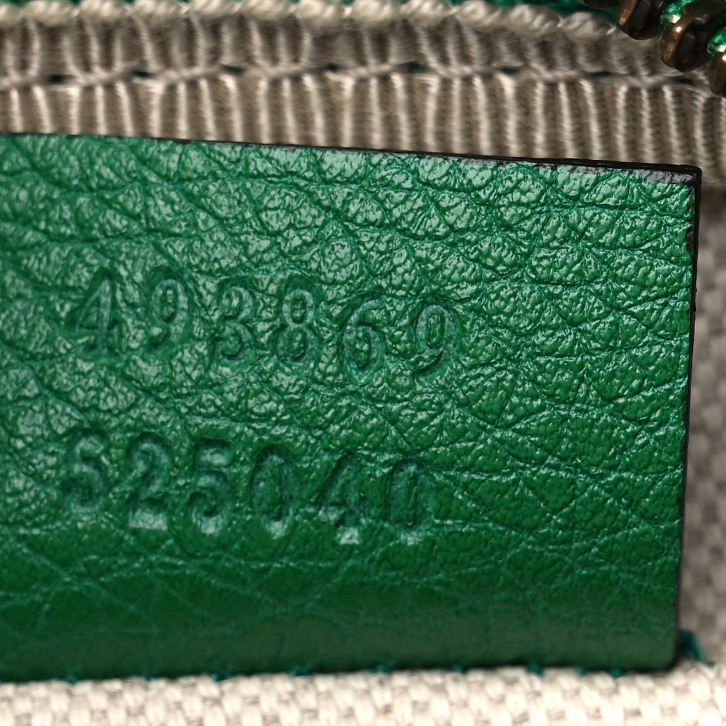 Grained Calfskin Logo Belt Bag Green