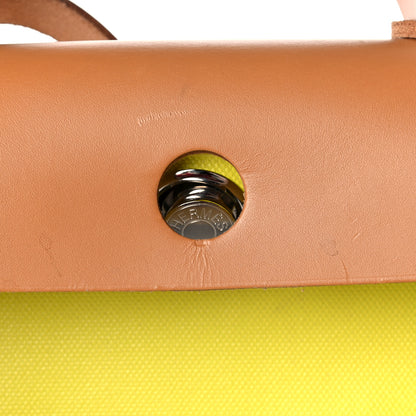 Hermes Toile H Berline Vache Hunter Herbag Zip 31 PM Lime 18 of 22