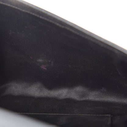 Saint Laurent Textured Calfskin Classic Y Ligne Clutch Black 12 of 15