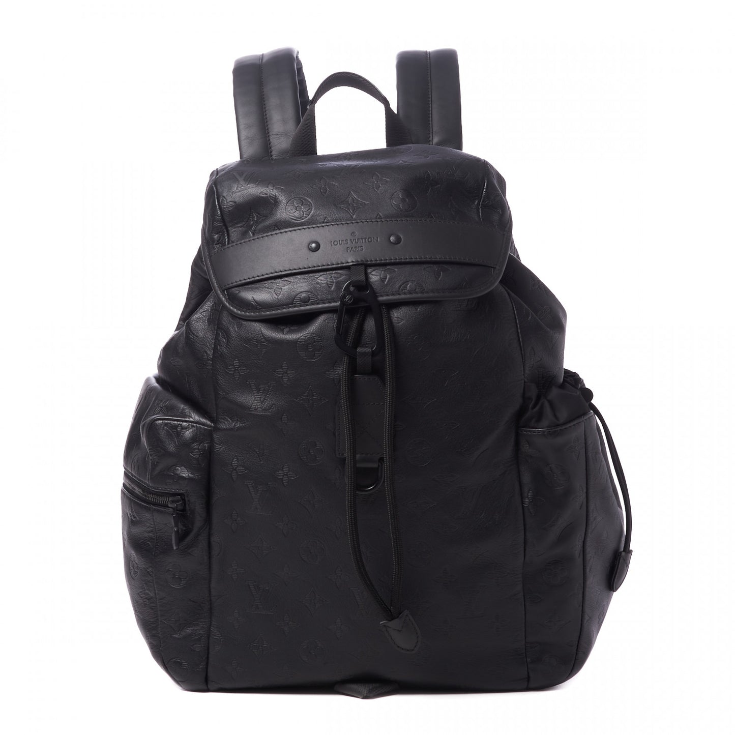Calfskin Monogram Shadow Discovery Backpack Black