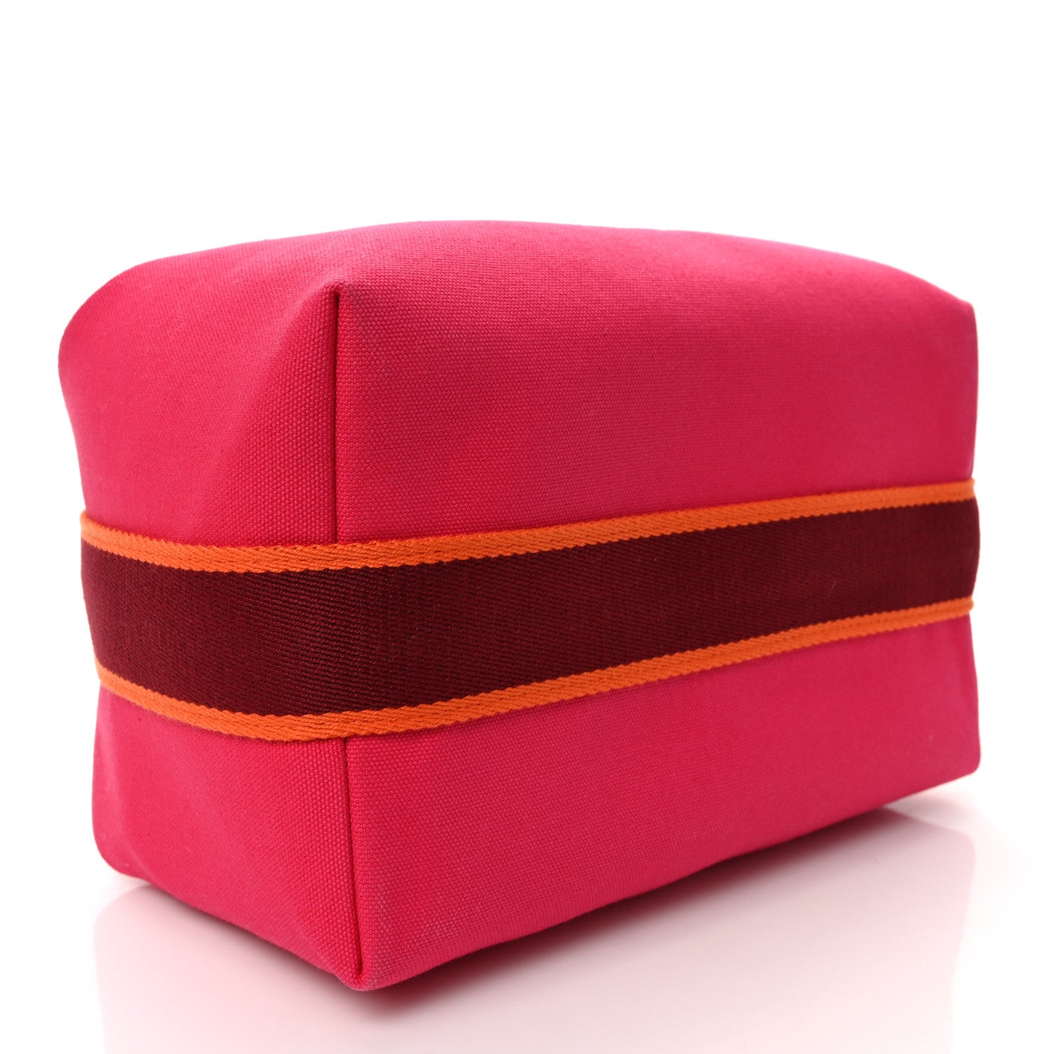 Hermes Canvas Large Bride-A-Brac Pouch Hibiscus 5 of 11
