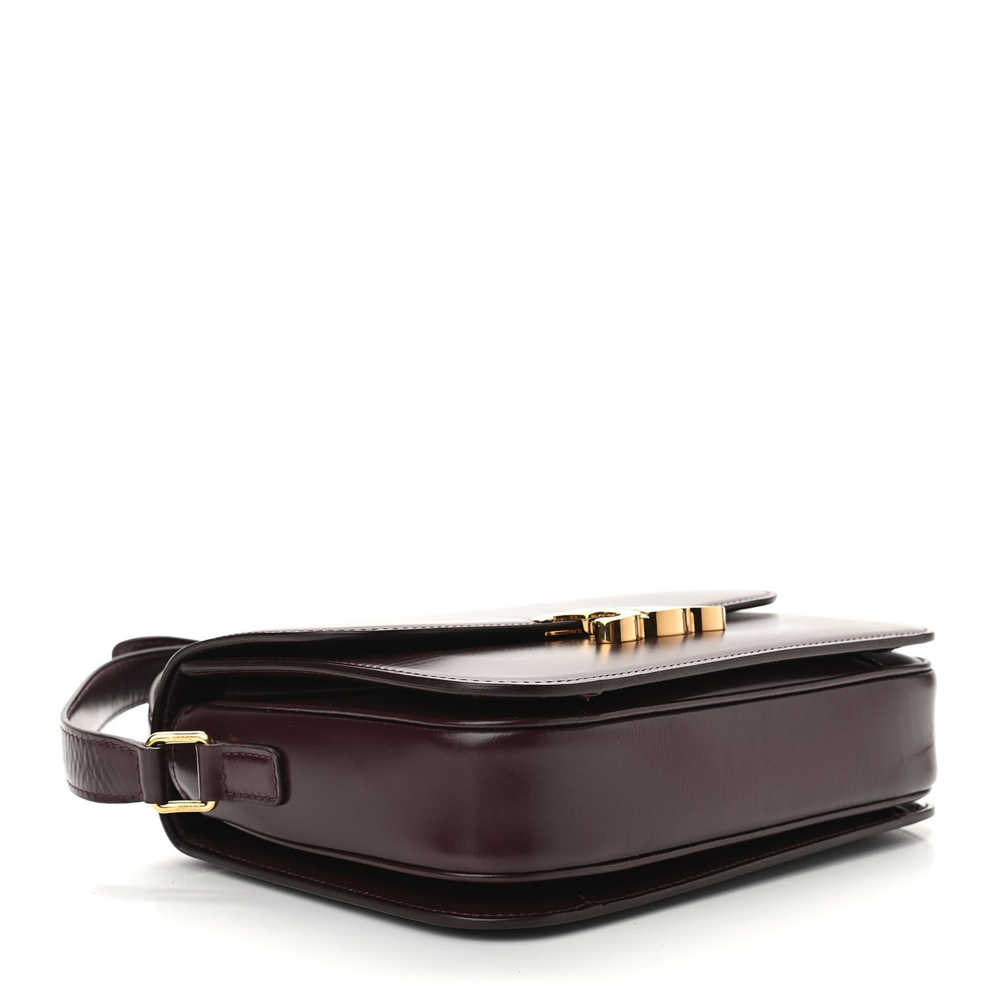Shiny Calfskin Medium Triomphe Burgundy