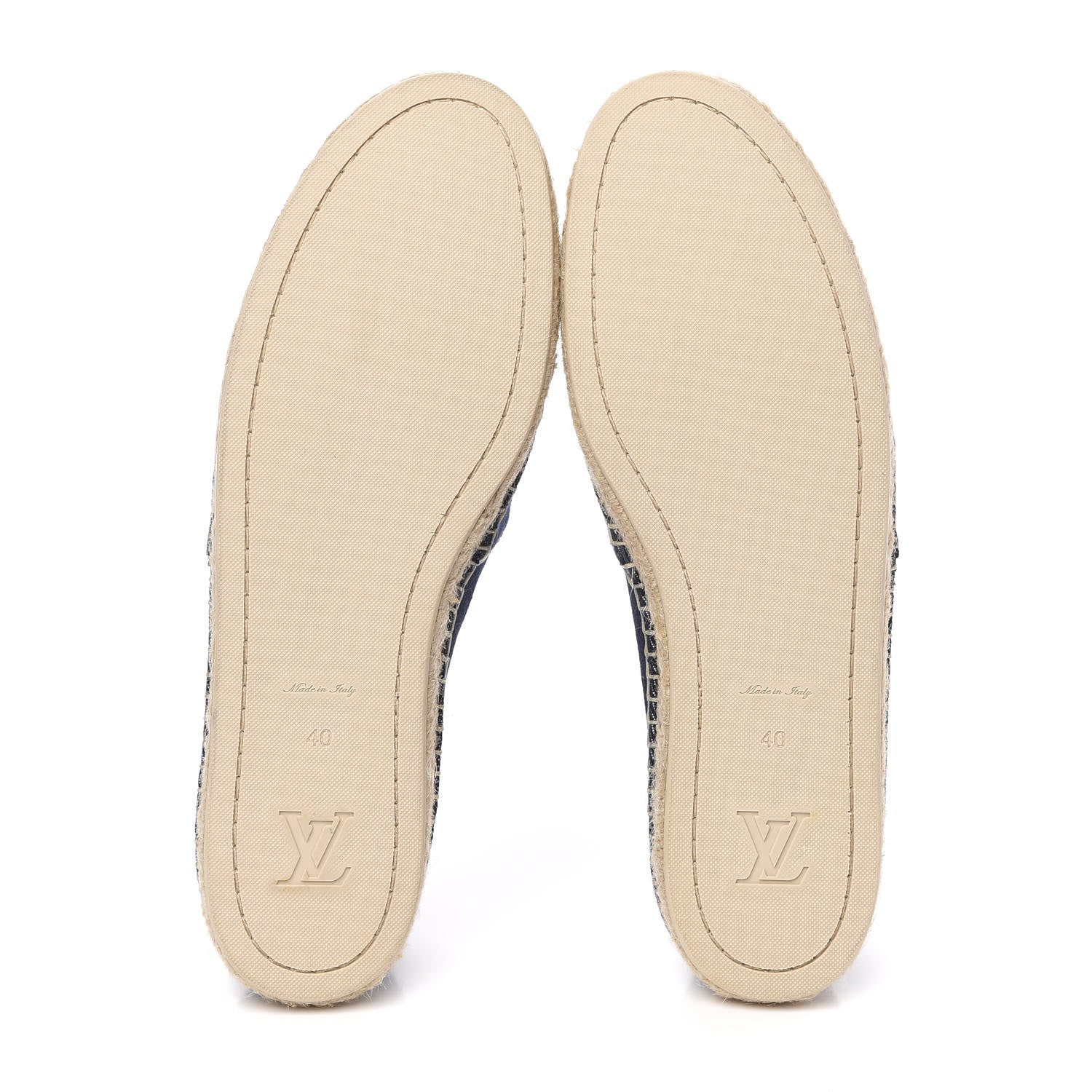 Louis Vuitton Canvas Waterfall Espadrille Flats 40 Marine 5 of 8