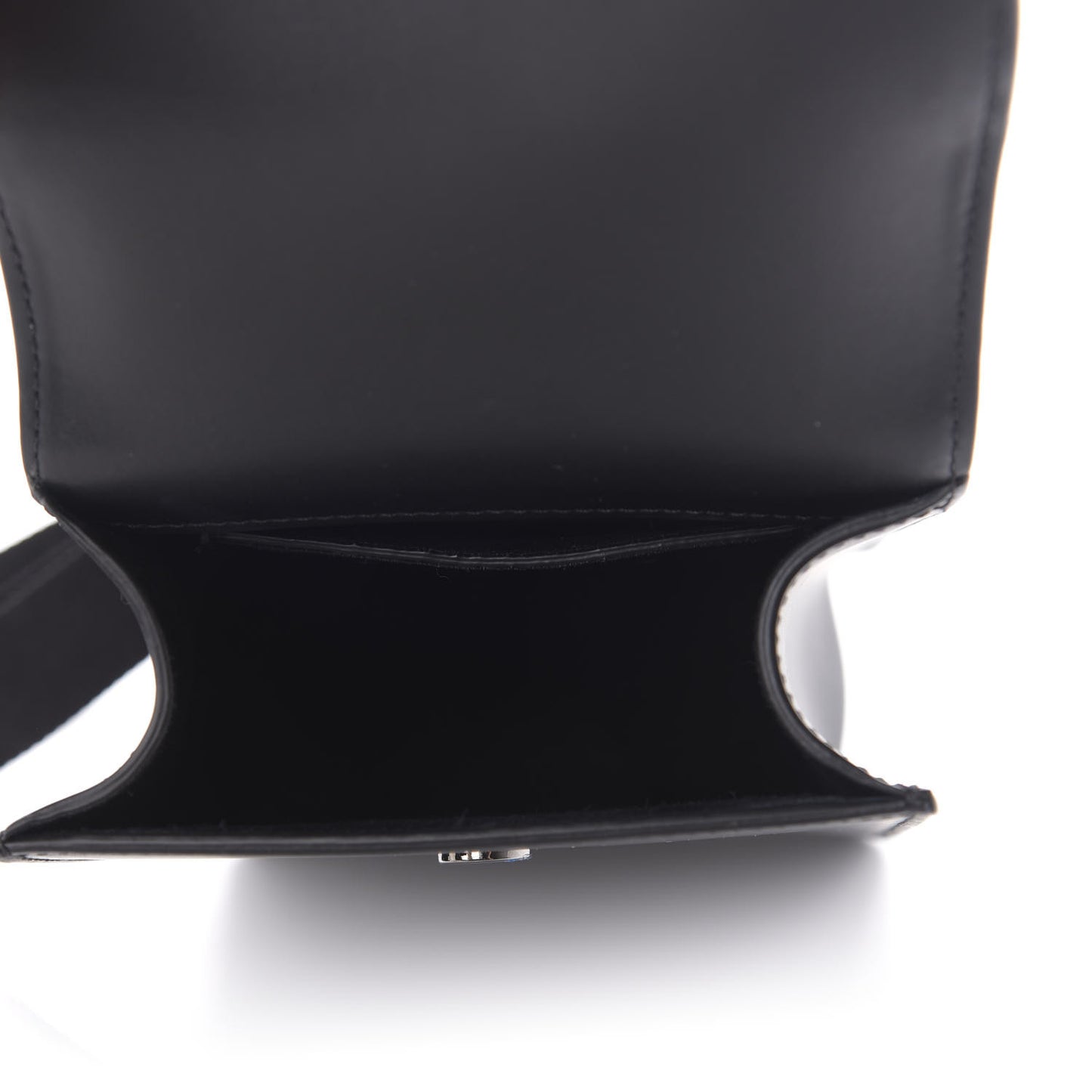 Smooth Calfskin Small VLogo Crossbody Bag Black