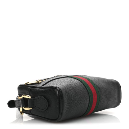 Gucci Calfskin Web Mini Ophidia Shoulder Bag Black 4 of 10