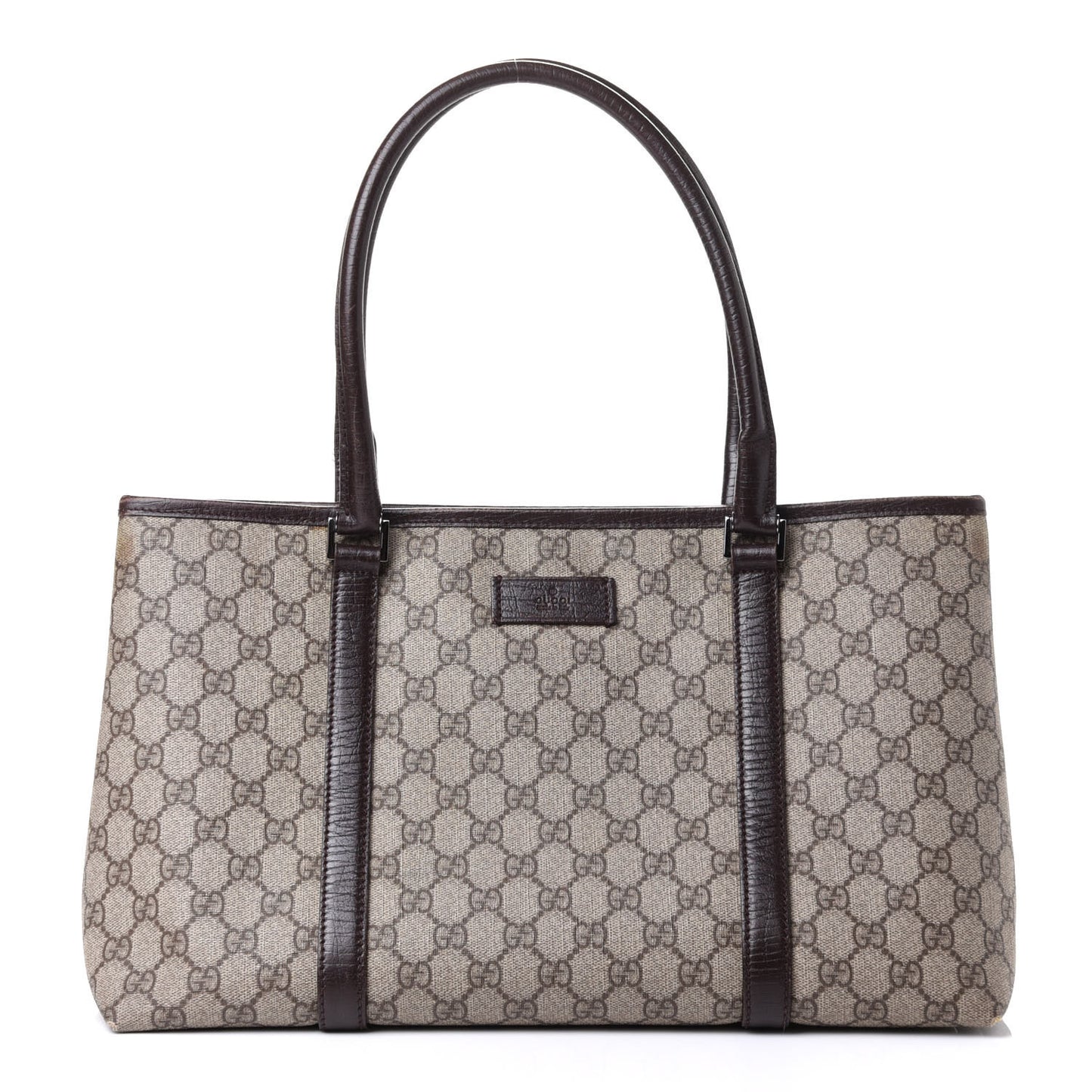 GG Plus Monogram Medium Joy Tote Dark Brown