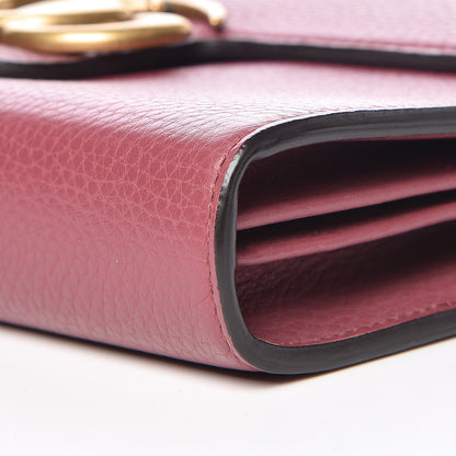 Gucci Cellarius Calfskin GG Marmont Chain Wallet Dry Rose 9 of 10