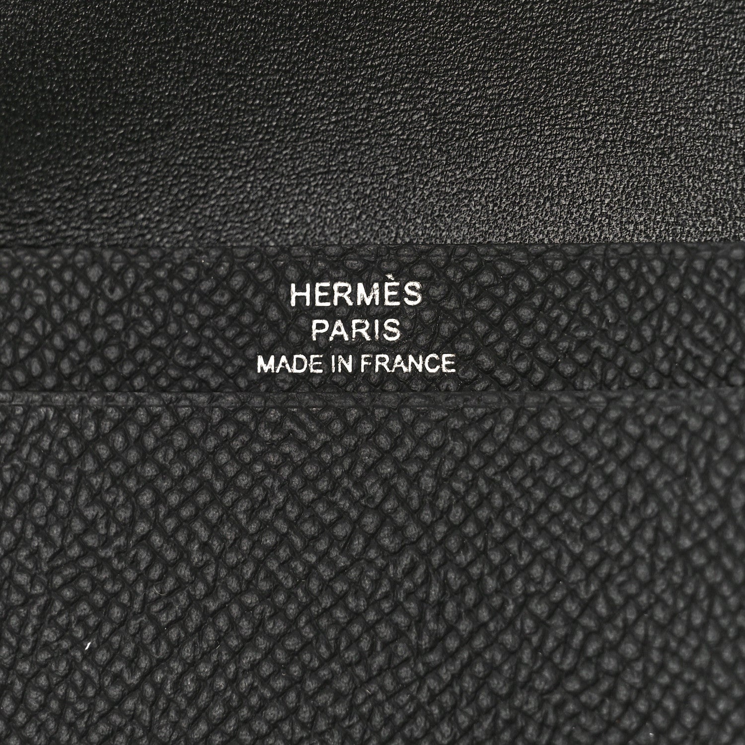 Hermes Epsom Monochrome Bearn Card Holder Wallet Black 6 of 8