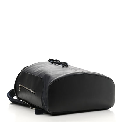 Louis Vuitton Calfskin Nylon V Line Pulse Backpack Navy Black 4 of 9