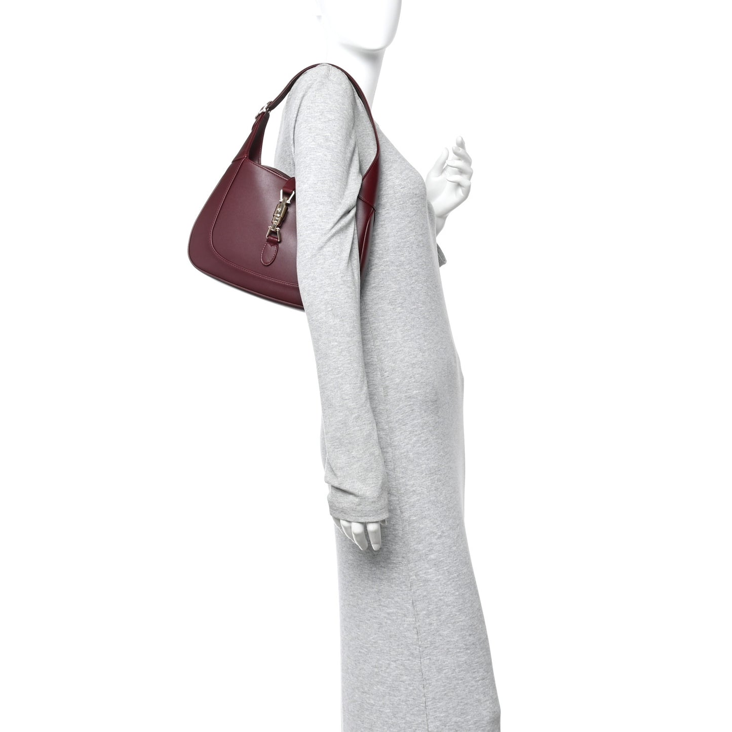 Ancora Calfskin Web Medium Jackie 1961 Hobo Rosso