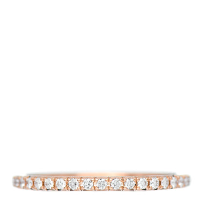 Tiffany 18K Rose Gold Diamond .34ctw Soleste Full Eternity Band Ring 49 5 1 of 4