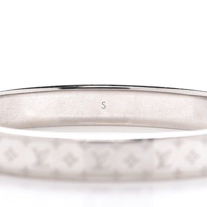 Louis Vuitton Palladium Monogram Nanogram Cuff S 5 of 7