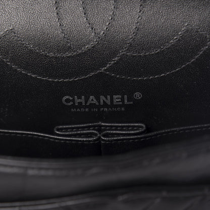 Chanel Aged Calfskin Chevron Quilted 2.55 Reissue 225 Flap So Black 9 of 12