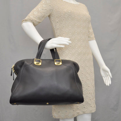 Fendi Vitello Dolce Marmol Large Chameleon Tote Grey 2 of 10