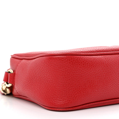 Gucci Pebbled Calfskin Small Soho Disco Bag Tabasco Red 9 of 15