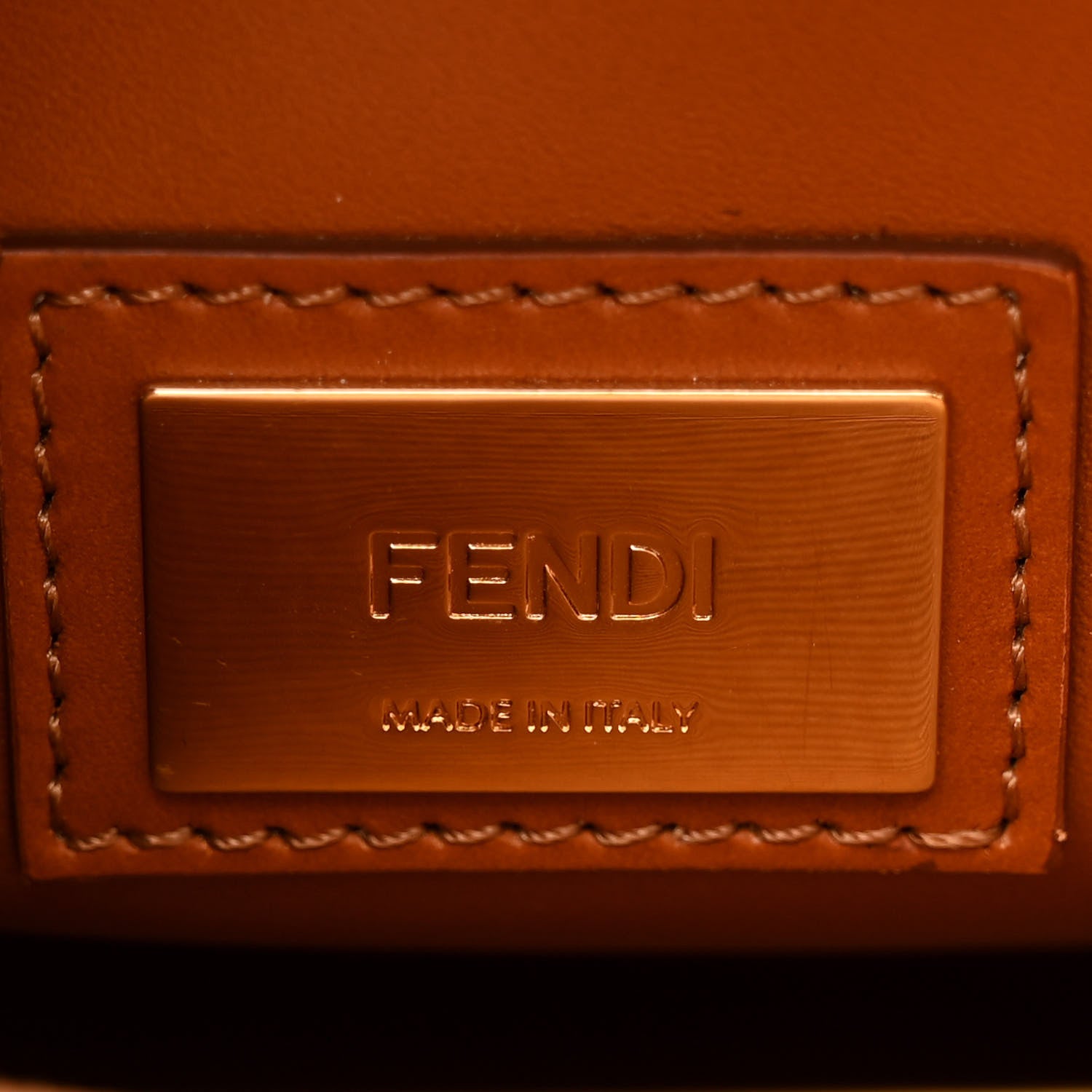 Fendi Canvas Calfskin Medium 3 Pocket Peekaboo Iconic Satchel Amazzonia Cuoio 6 of 10