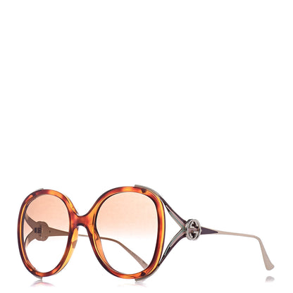 Gucci Round Frame Injected GG0226S Sunglasses Brown 1 of 8