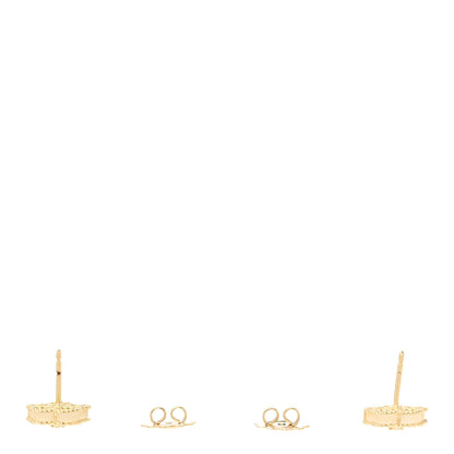Roberto Coin 18K Yellow Gold Diamond Mother of Pearl Daisy Earrings 3 of 4