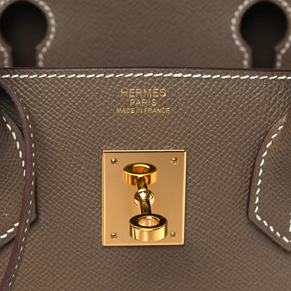 Hermes Epsom BIRKIN 30 Etoupe 6 of 10