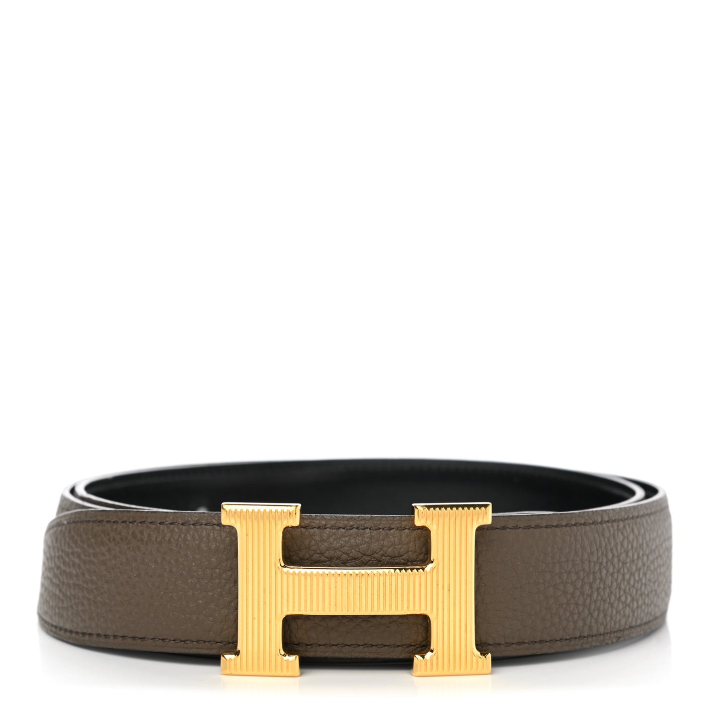 Togo Box 42mm Strie H Belt 95 Black Eucalyptus