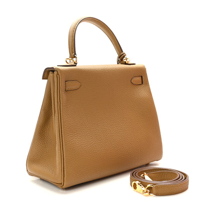 Hermes Togo Kelly Retourne 25 Bronze Dore 3 of 10
