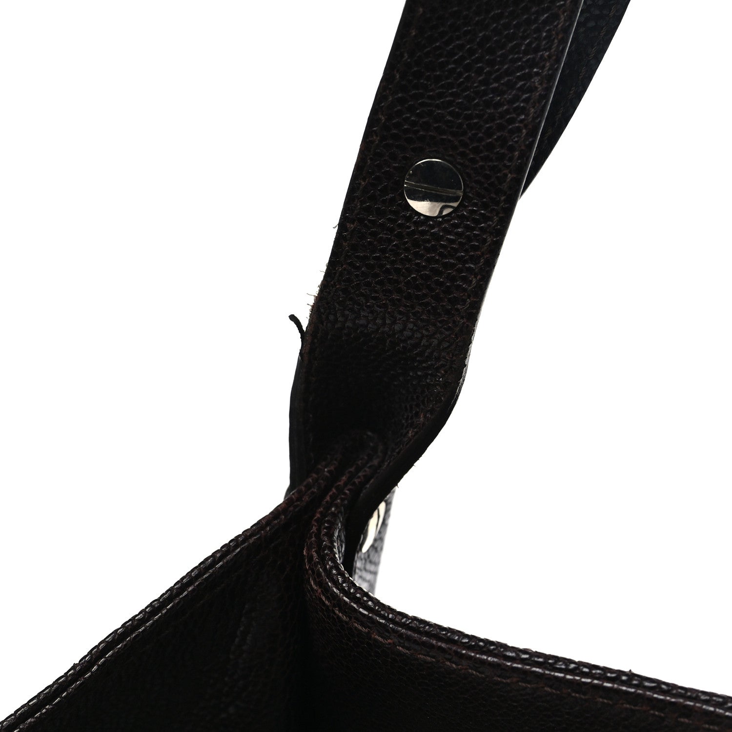 Chanel Glazed Caviar Reissue Double Pocket In The City Tote Brown 12 of 12