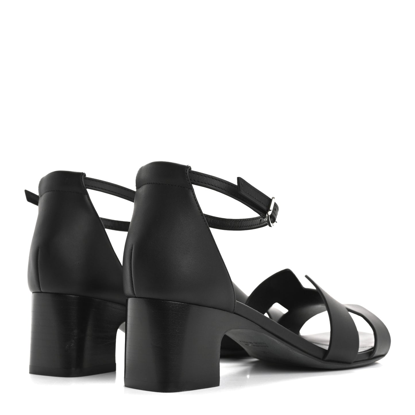 Calfskin Encens 50 Sandals 38.5 Black