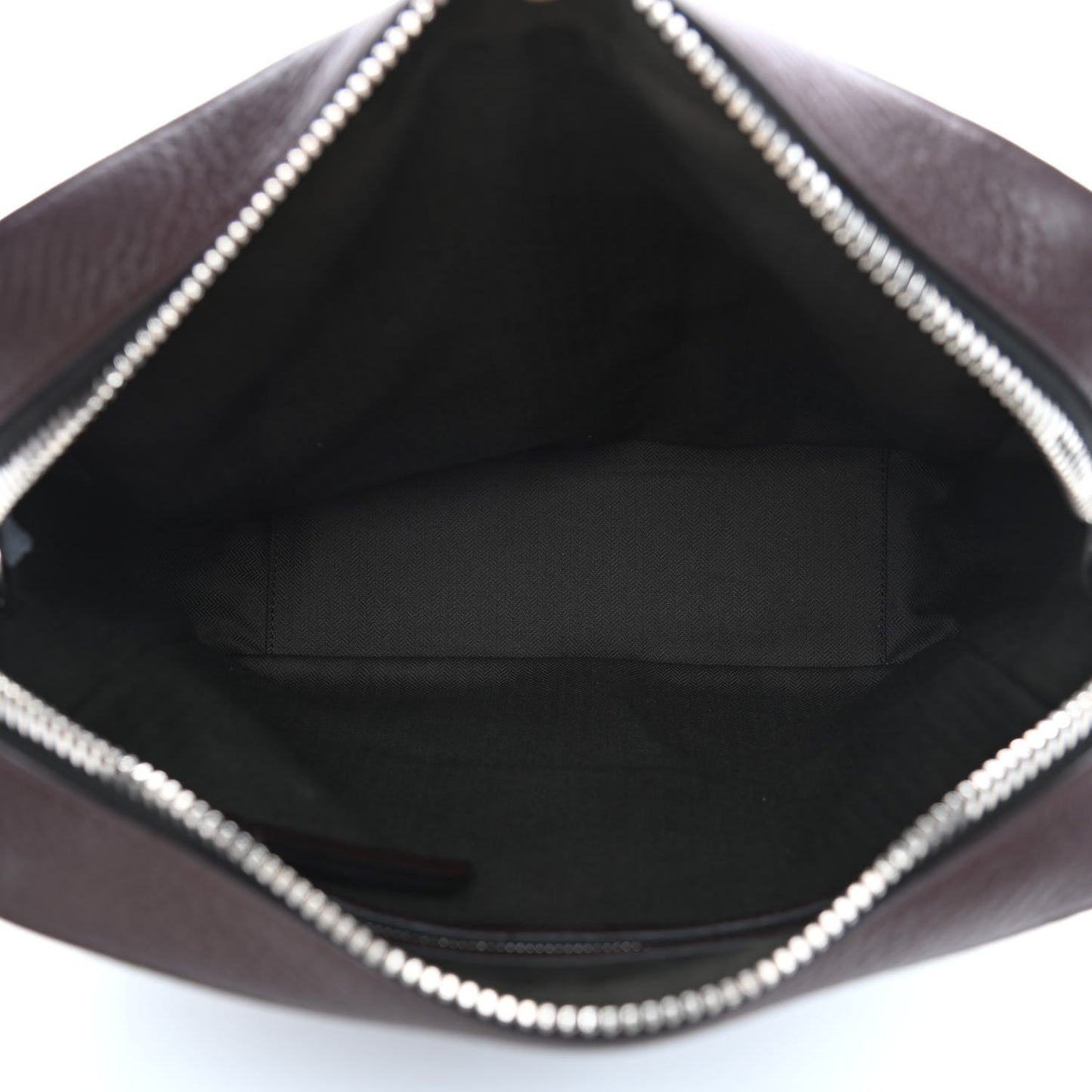 Natural Grain Calfskin Messenger Crossbody Oxblood