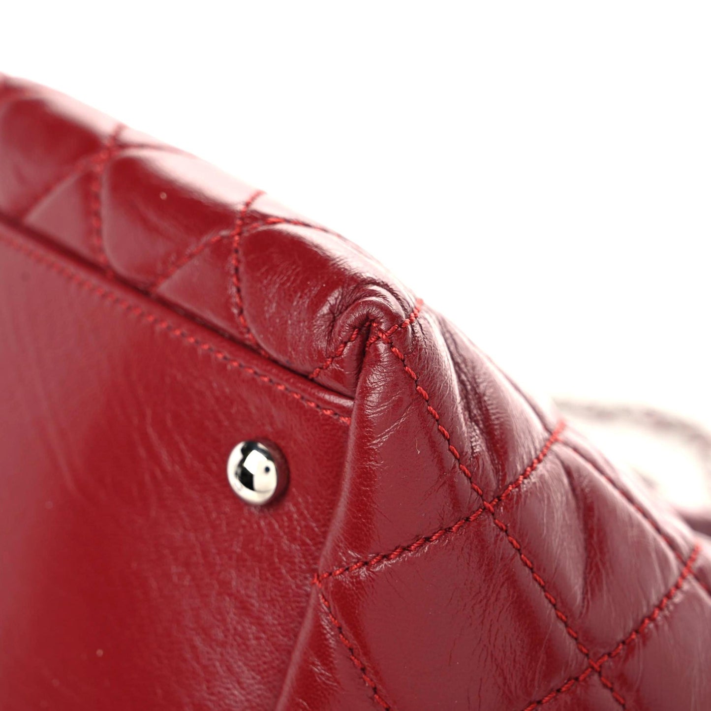 Lambskin Quilted Beijing Backpack Red