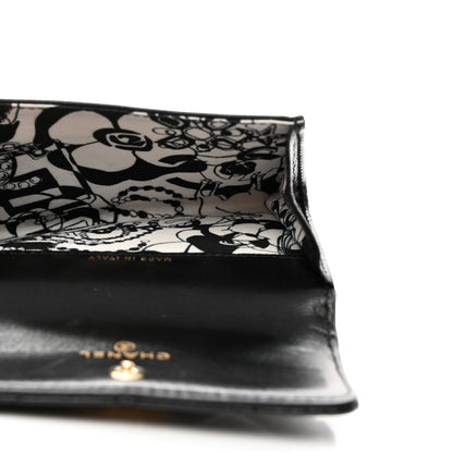 Chanel Lambskin Quilted Flap Card Holder Black 5 of 8