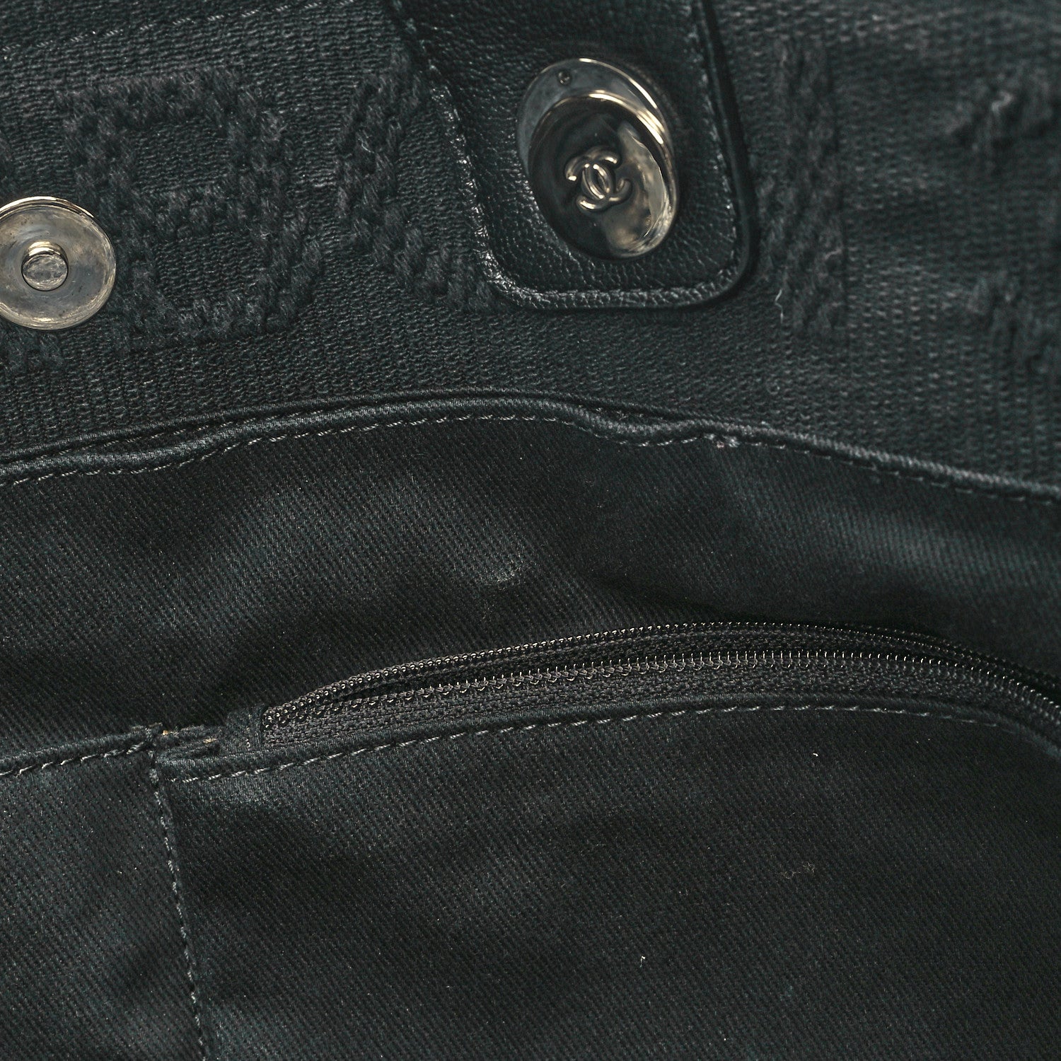 Chanel Canvas Large Double Face Shopping Tote Black 13 of 13