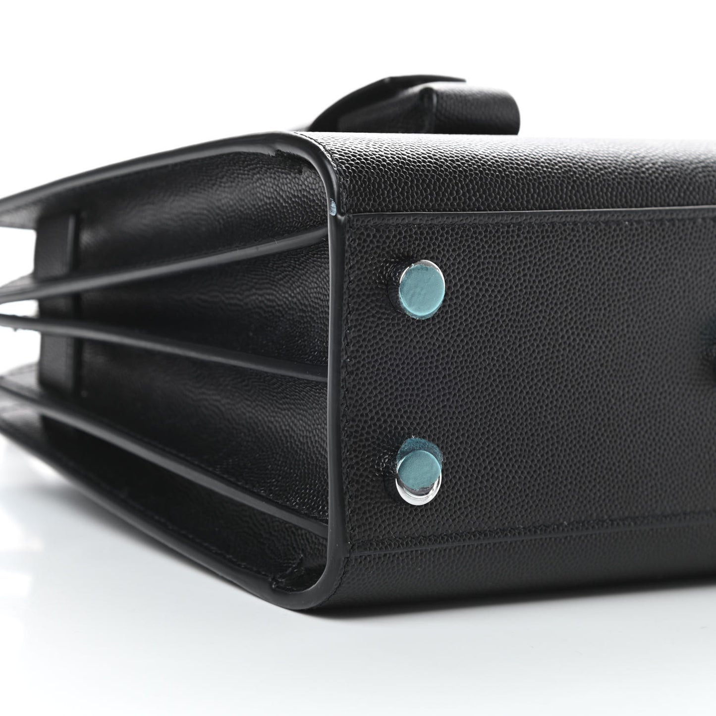Grained Calfskin Nano Sac De Jour Black
