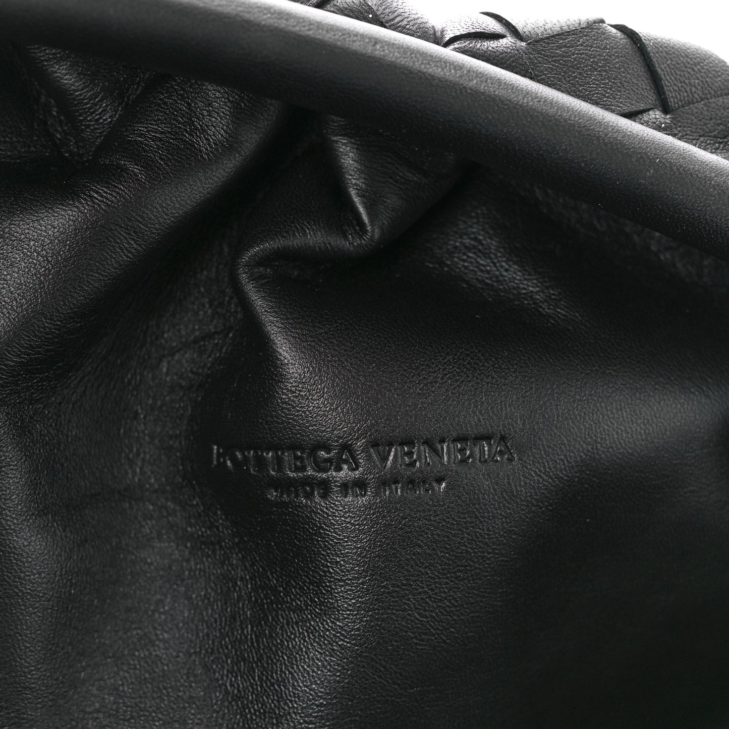 Nappa Maxi Intreccio The Pouch Oversized Clutch Black