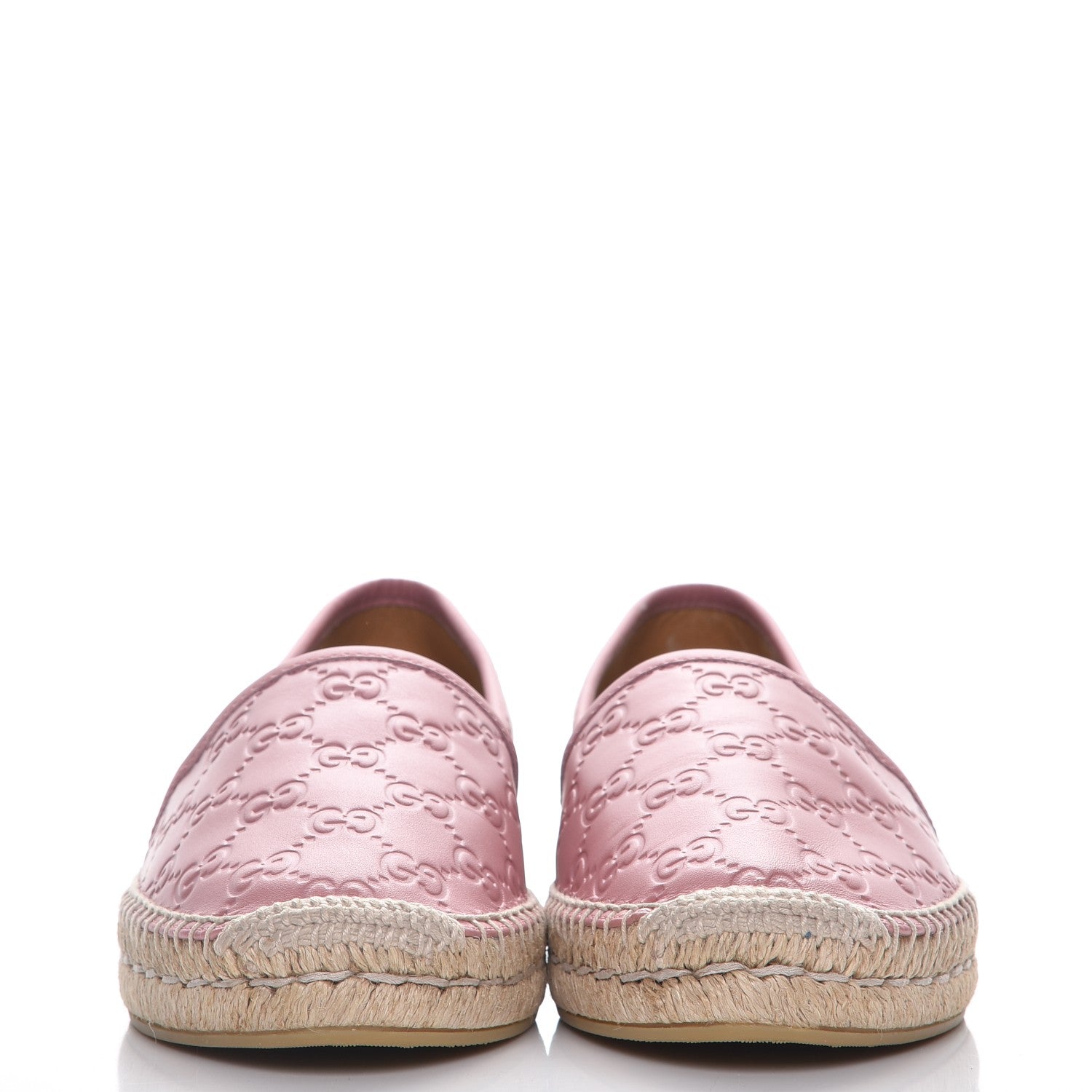 Gucci Guccissima Signature Espadrilles 41 Rose Baby Candy 2 of 11