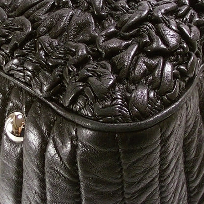 Chanel Lambskin Classic Crinkled Scrunched Bowler Black 5 of 10