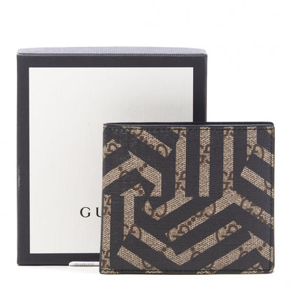 Gucci GG Supreme Monogram Caleido Compact Wallet Black 8 of 8